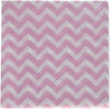 Ginger Ray Chevron Divine Small Paper Napkins, Pink