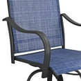 thumbnail image 6 of Patio Festival Metal 8-Piece Outdoor Bistro Dining Set in Blue, 6 of 9