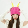thumbnail image 5 of QQAMB Cute and Funny Knitted Beanie, Cartoon Glowing Little Monster Knit Hat with Eyes, Retractable Tentacles Beanie, 5 of 5
