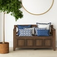 thumbnail image 4 of Amherst 48 inch Wide Solid Wood Transitional Entryway Bench in Rustic Natural Aged Brown, 4 of 9