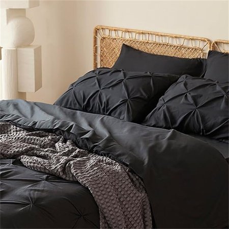 Bathroom Rugs Black - 5 Piece - Twin