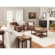 My Texas House Oval Coffee Table, Warm Brown