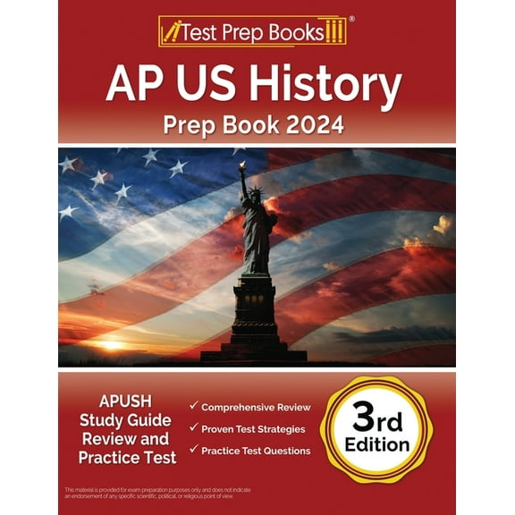 AP US History Prep Book 2024: APUSH Study Guide Review and Practice Test [3rd Edition], (Paperback)
