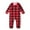 Baby, variant on BULLPIANO Matching Family Pajamas Sets Christmas PJ's Letter Print Top and Plaid Pants Sleepwear