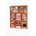 thumbnail image 2 of Wooden Mallet 9 Magazine & 18 Brochure Oak and Acrylic wall Display - Medium Oak, 2 of 2