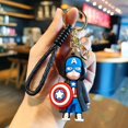 thumbnail image 3 of Figuras de acción de los vengadores, llaveros de Marvel, Spiderman, Capitán América, bolsa colgante, regalos de cumpleaños（MV06，, 3 of 5