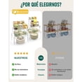 thumbnail image 3 of Estante Acrílico para Especias, Juego de 4 Organizador de Armarios, Especiero de Cocina, Organizador Cocina, Apilable, Estante para Encimera o Gabinete, Soporte de Especias para Despensa, 3 of 9
