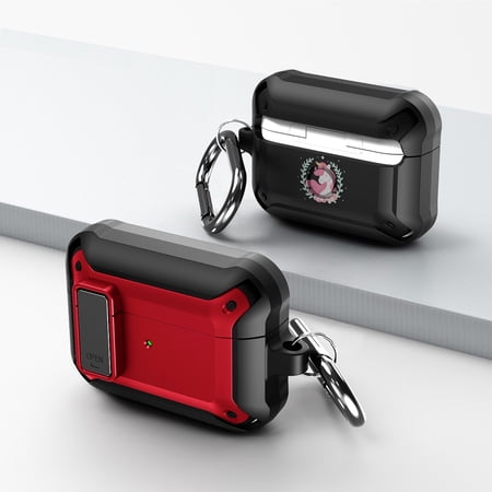 Duo Shield Secure Lock Designed For Airpods Pro With Hook  Red/Black price history on PriceWatchPro