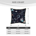 thumbnail image 4 of Fotbe Galaxy2 Pattern Velvet Decorative Throw Pillow Covers with Elegant Piping, Soft Plush Cushion Cover for Sofa, Bed, Car, Office-16"x16", 4 of 8