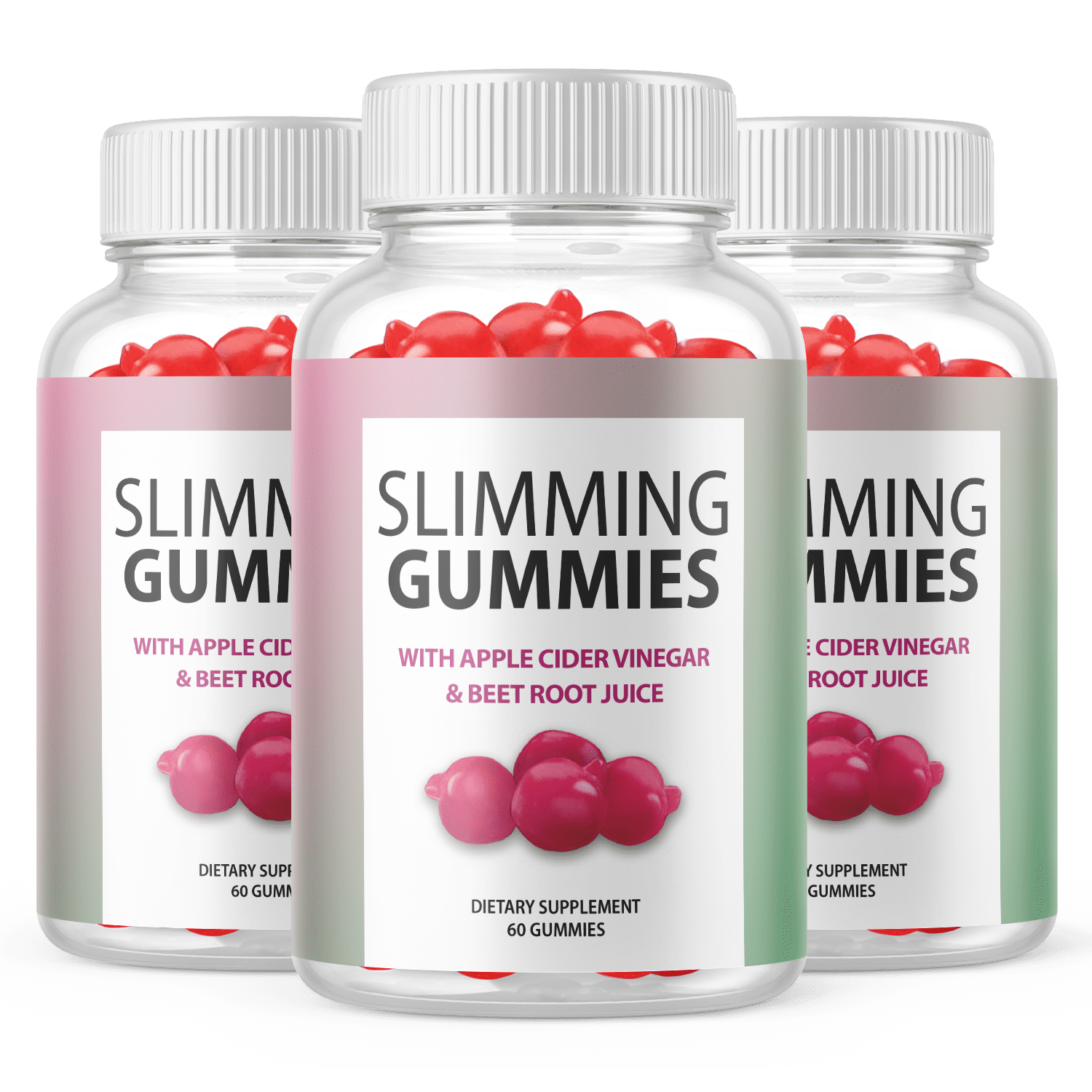 (3 Pack) Slimming Gummies with ACV Supplement for Weight Loss