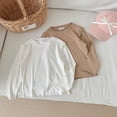 thumbnail image 5 of HCNTES Girls Long Sleeve Shirts Girls Long Sleeve Shirts Soft Cotton Crewneck Girls' Basic Long-Sleeve T-Shirts Shirts for Girls(Yellow,1-2 Years), 5 of 9