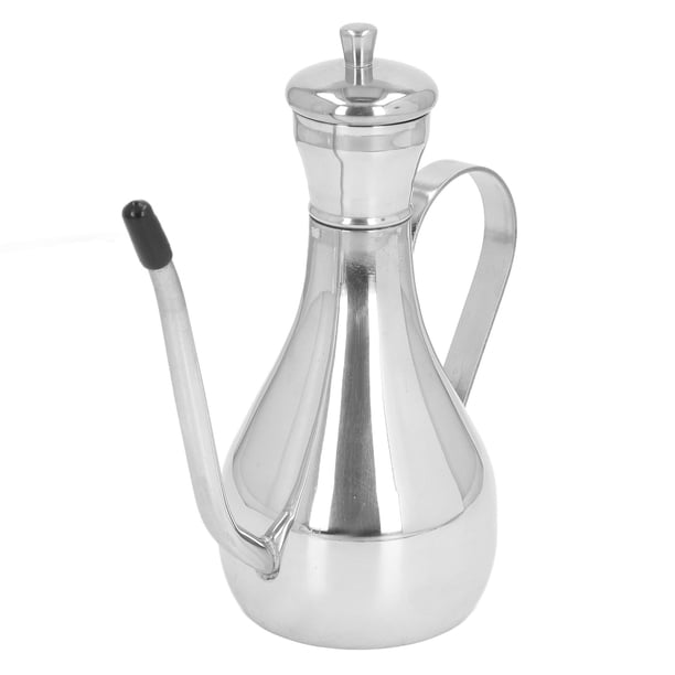 Dispensador De Aceite De Acero Inoxidable, Botella De Salsa De Metal Para El Hogar, Aceite, Vinagre, Vinagrera, Recipiente Para Salsa Con Asa Para Cocinar, Cocina, Restaurante