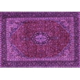 thumbnail image 1 of Ahgly Company Indoor Rectangle Medallion Purple Traditional Area Rugs, 2' x 5', 1 of 4