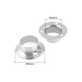 thumbnail image 2 of Uxcell 0.98" Pipe Dia Stainless Steel Weld Neck Flange, 2 Pack, 2 of 2