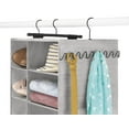 thumbnail image 3 of Whitmor Hanging Shoe & Sweater Shelf Organizer - Gray, 3 of 6