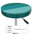 thumbnail image 4 of Bingfone Teal Color Padded Round Bar Stool Cover Cushion with Elastic Fabric Round Chair Seat - Teal Color, 4 of 7
