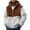 Brown, variant on Mens Fuzzy Sherpa Jacket Fleece Long Sleeve Full Zip Hooded Shirt Casual Warm Winter Jacket Coats Outdoor Fashion