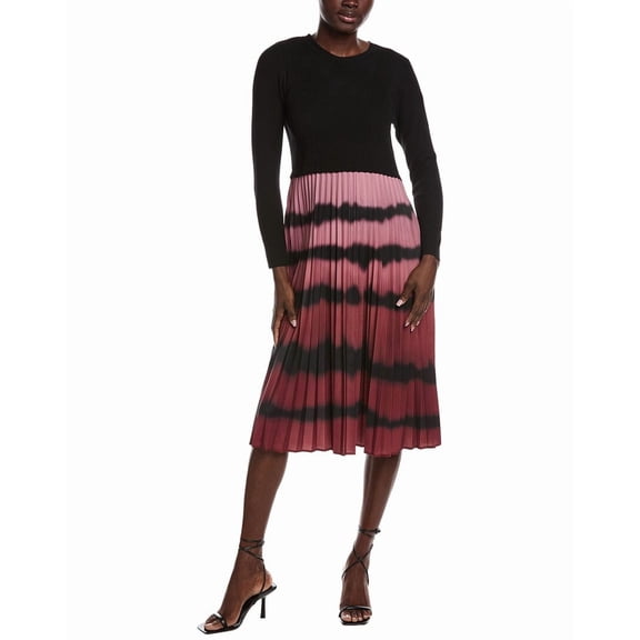 Nanette Nanette Lepore womens Pleated Midi Dress, l, Red