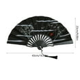 thumbnail image 3 of Ancient Folding Fan 7 Inches Traditional Hand Fan Tassel Decor Photography Fan Portable Opening Closing Fan Summer Cooling Home Decor Fan(D), 3 of 6