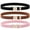 black+brown+pink, variant on 3Pcs Kids Elastic Belt for Girls - Adjustable Toddler Heart Buckle Stretch Belts for Boys Girls