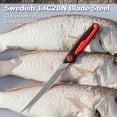 thumbnail image 5 of CIVIVI Shawka Folding Fillet Knife, Fish Fillet Knife 5.81" 14C28N Blade, Foldable Aluminum Handle with Handle Lock for Outdoor Fishing, Includes Nylon Sheath C22029B-1, 5 of 9