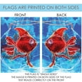 thumbnail image 5 of Toland Home Garden Watercolor Red Goldfish Pond Fish Flag Double Sided 28x40 Inch, 5 of 5