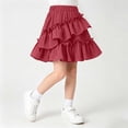 thumbnail image 5 of Girls Ruffle Tiered Skorts - Elastic Waist Flowy Skirt with Shorts - Lightweight Comfy Versatile Daily Short Skirts,3-4 Years, 5 of 8