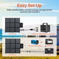 thumbnail image 5 of LVYUAN 200W Solar Panel Foldable Solar Charger Portable IP67 Waterproof with MC4 to DC Adapters for Home, RV, Outdoor, Camping, Power Station, off Grid, 5 of 11