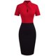 thumbnail image 5 of Vestidos Para Mujer Vestidos de Otoño Mangas Cortas Cuello Redondo Ahueca Hacia Fuera Estampado Viaje A La Cadera Vestido Retro Formal Odeerbi ODB149664, 5 of 6