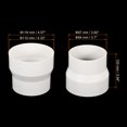 thumbnail image 2 of Unique Bargains 4.3' to 3.7' Duct Reducer Ducting Airflow Tube Increaser Adapter Pipe Fitting 3 Pack, 2 of 5