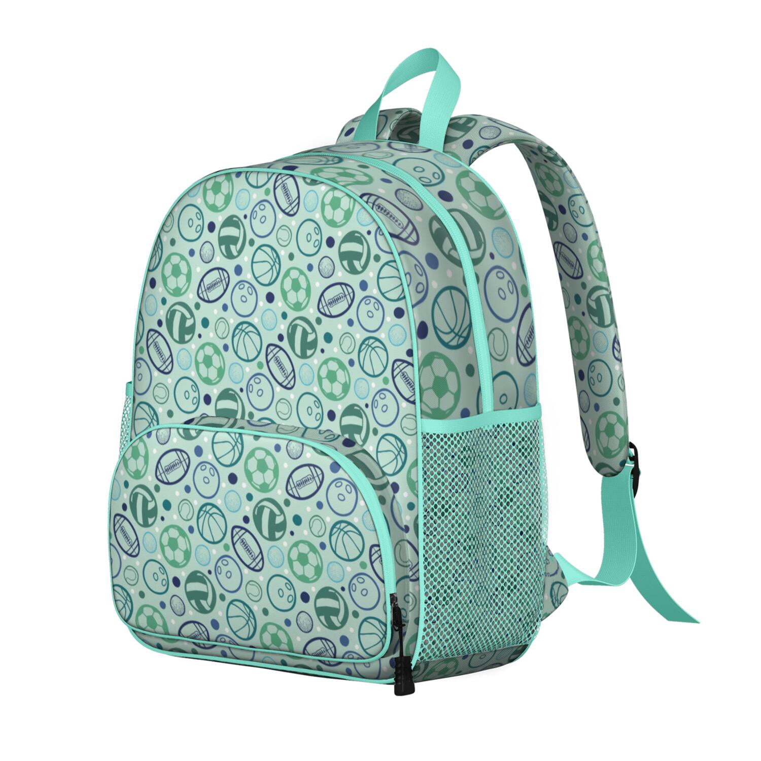 Waterproof Backpack for Students - Durable, Adjustable with Team Prints for Baseball, Football, and Soccer