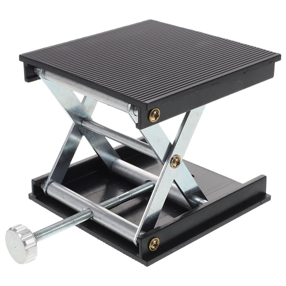 BESTYASH platform lift stand lab jack stand platform Aluminum Black for Experimental Equipment 1Set