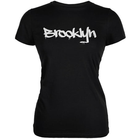 New York City Brooklyn Graffiti Black Juniors Soft (Best Graffiti In New York)