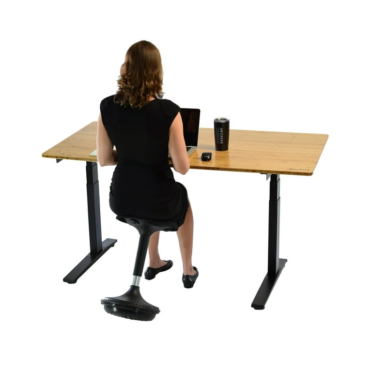 Ergonomic Sit Stand Stool - Black | Mount It!