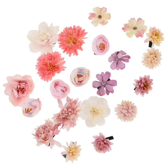 LEORX Hair Barrettes Hair Accessories for Women Pink 21Pcs