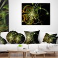 thumbnail image 4 of Designart Soft Yellow Fractal Flower Design - Floral Throw Pillow - 12x20, 4 of 5