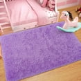 thumbnail image 2 of Noahas Soft Fluffy Area Rug for Living Room Bedroom Shaggy Accent Carpets for Kids Girls Rooms Purple , 5x8ft, 2 of 7