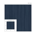 thumbnail image 6 of Seabrook Designs Naval Blue Faux Wood Panel Prepasted Wallpaper, 6 of 7