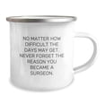 thumbnail image 2 of Surgeon Gifts, Inspirational Quote Mug - Funny 'No Matter How Difficult...Get' for Birthday, Unique Gifts from Friends to Men, Family & Coworkers, 2 of 4