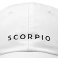 thumbnail image 2 of DALIX Zodiac Sign Scorpio Hat Women's Embroidered Baseball Cap in White, 2 of 6