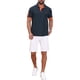 thumbnail image 2 of CAMISA POLO DE PIQUÉ PARA HOMBRES INSPIRADA EN EL DÍA DEL PADRE, CON PATTERN Y COLOR CONTRASTANTE, CAMISA DE GOLF L AZUL MARINO, 2 of 6