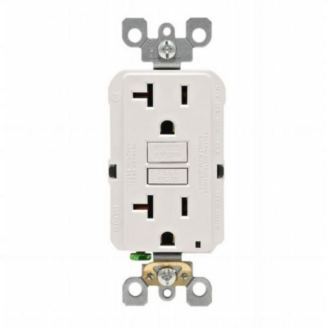 Leviton M22-GFNT2-03W 20 Amp White GFCI Receptacle