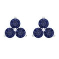 thumbnail image 3 of 3.0Ct Brilliant Round Cut Solitaire Studs Tanzanite 18K White Solid Solid Gold Everyday Dainty Earrings Screw Back, 3 of 7