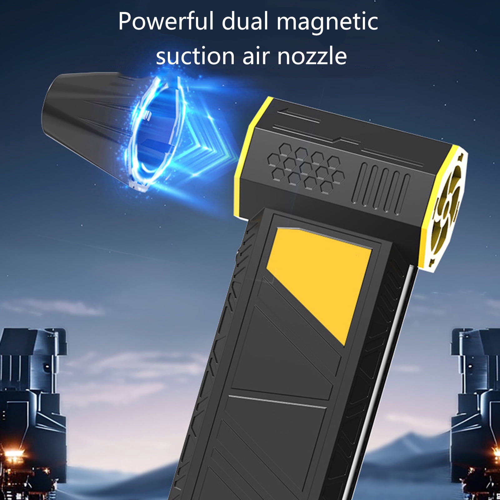 Compressed Air Duster,130000RPM Jets Dryer Blower,3 Gear Electric Air Duster,Air Duster for Car Dry,Keyboard
