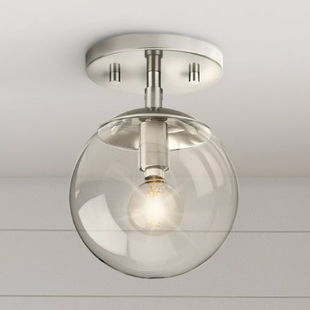 Luxury Minimalist Ceiling Light, Brushed Nickel, UHP4441