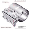 thumbnail image 4 of GFDYREE Exhaust Clamp, Lap Joint Band Clamp Stainless Steel (2.5 Inch,2Pcs), 4 of 5