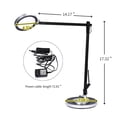 thumbnail image 3 of Solmont 10W SMD LED Desk Lamp Eye-caring Table Lamps, 3-level Dimmable Office Lamp, Adjustable Metal Arm, Touch Control, 3 of 6