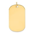 thumbnail image 4 of 14k Yellow Gold Solid Plain .035 Gauge Engraveable Dog Tag Disc Charm Pendant, 4 of 7