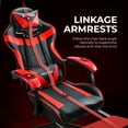 thumbnail image 3 of Gaming Chair,Seenda Video Game Chair with Footrest and Lumbar Support, Ergonomic Computer Chair Height Adjustable with Swivel Seat and Headrest, Red, 3 of 9