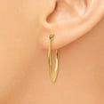 thumbnail image 3 of FB Jewels 14K Yellow Gold Polished Hoop Earrings, 3 of 4